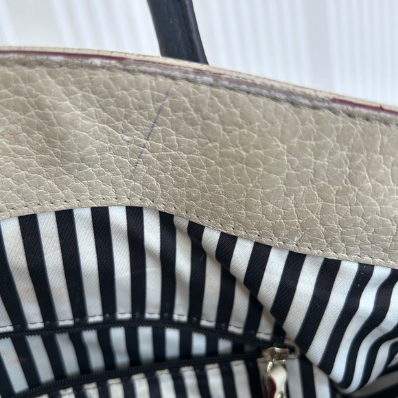 Kate Spade Southport Avenue Oden Pebbled Cowhide Leather Tote Bag Purse - Picture 10 of 14